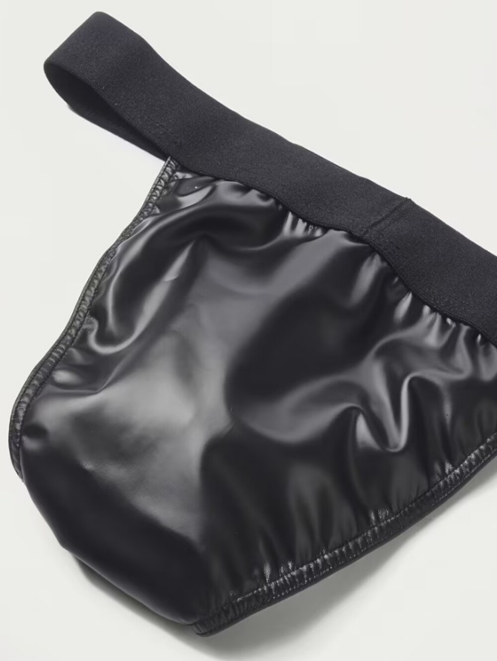 Zip Front Leather Sport Brief - Picture 8 of 9